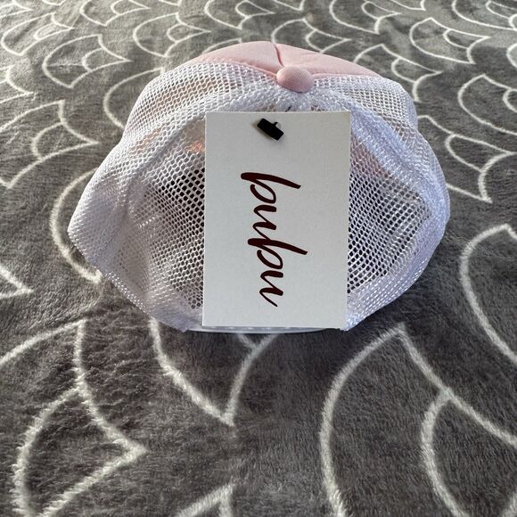 Bubu Take a Hike Mesh Style Hiking Snapback Trail Pink Trucker Hat - Picture 2 of 7